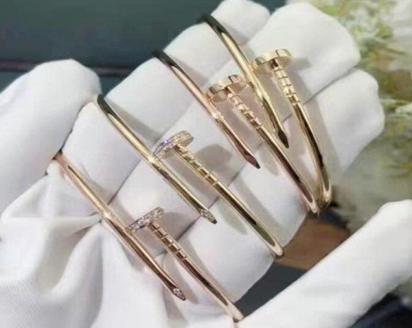 ladies luxury glamour gold charm bracelet classic nail bangle valentine day wedding gift 18k gold jewelry stainless steel8508140, Black
ladies luxury glamour gold charm bracelet classic nail bangle valentine day wedding gift 18k gold jewelry stainless steel8508140, Black