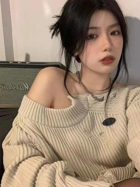 parkas fashion zippers design oneck pullover sweater women haruku long sleeve knitted y2k aesthetic autumn loose casual jumpers, Black
parkas fashion zippers design oneck pullover sweater women haruku long sleeve knitted y2k aesthetic autumn loose casual jumpers, Black