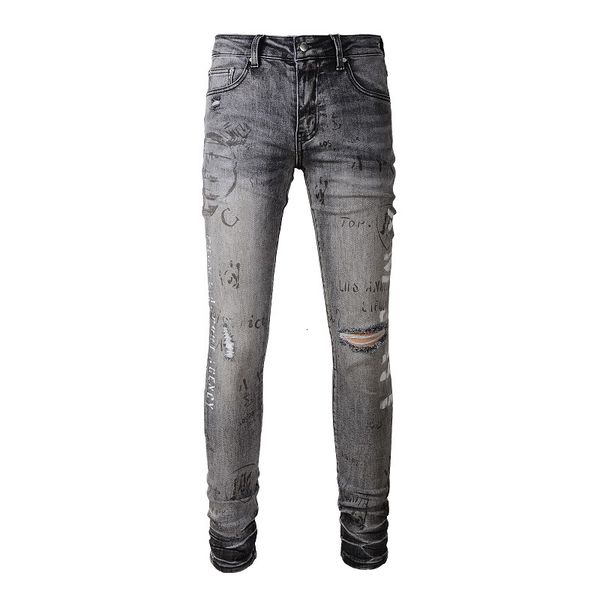 men's jeans ash gray distressed streetwear fashion style slim damaged hole skinny stretch laser print letters graffti ripped 230710, Blue
men's jeans ash gray distressed streetwear fashion style slim damaged hole skinny stretch laser print letters graffti ripped 230710, Blue