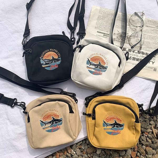 waist bags fashion korean style harajuku ladies student shark canvas bag monochrome shoulder mini messenger handbag purse 230711
waist bags fashion korean style harajuku ladies student shark canvas bag monochrome shoulder mini messenger handbag purse 230711