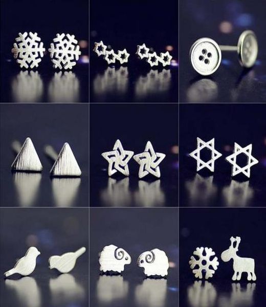 925 pure silver earring needleplated platinum earring snowstarsheeptriangle mix delivery no fade 5315623, Golden
925 pure silver earring needleplated platinum earring snowstarsheeptriangle mix delivery no fade 5315623, Golden