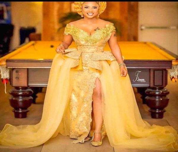 yellow lace evening dresses mermaid 2020 african long prom gowns split front off the shoulder modest mother of the bride dress plu3057139, Black;red
yellow lace evening dresses mermaid 2020 african long prom gowns split front off the shoulder modest mother of the bride dress plu3057139, Black;red