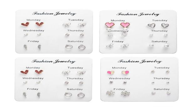 love heart crystal stud earrings korean fashion sweet 6 pairset geometric round bowknot pearl earrings women jewelry gift4207816, Golden;silver
love heart crystal stud earrings korean fashion sweet 6 pairset geometric round bowknot pearl earrings women jewelry gift4207816, Golden;silver