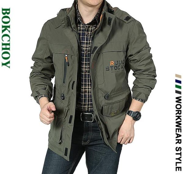bomber jacket men autumn winter multipocket waterproof military tactical jackets casual windbreaker mens coat outdoor hooded 20114451556, Black;brown
bomber jacket men autumn winter multipocket waterproof military tactical jackets casual windbreaker mens coat outdoor hooded 20114451556, Black;brown