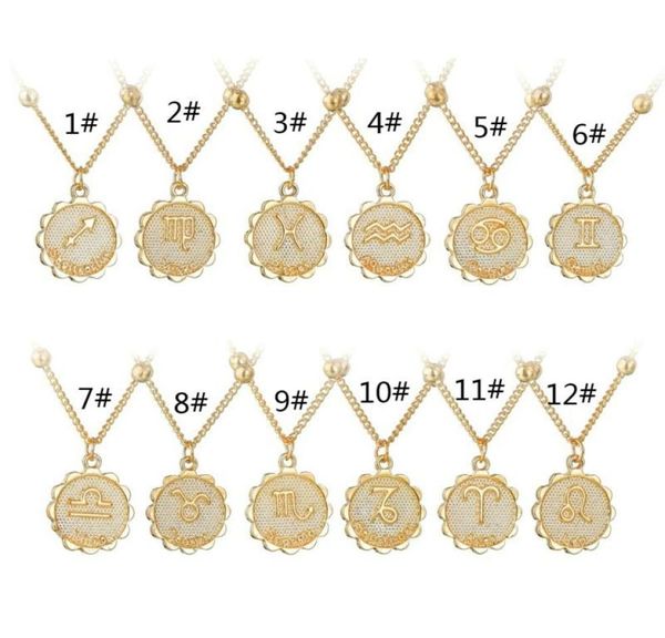 12 constellation zodiac sign necklace for women girls pendant chain necklaces classic gold vintage jewelry fashion womens gift new6239143, Silver
12 constellation zodiac sign necklace for women girls pendant chain necklaces classic gold vintage jewelry fashion womens gift new6239143, Silver