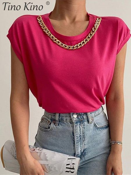 women's t-shirt cotton o-neck red t shirt women o-neck chain short sleeve loose fashion t-shirts female summer chic party club tee 2307, White
women's t-shirt cotton o-neck red t shirt women o-neck chain short sleeve loose fashion t-shirts female summer chic party club tee 2307, White