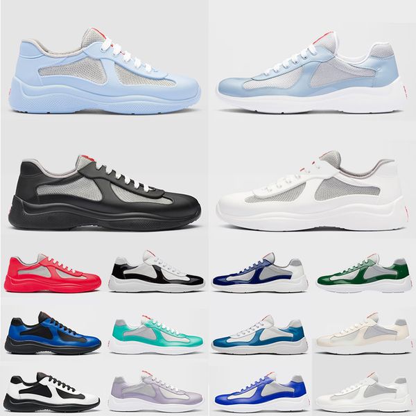 luxury patent leather designer shoes americas cup black white panda soft rubber fabric sneaker mens casual trainers low mesh america for men
luxury patent leather designer shoes americas cup black white panda soft rubber fabric sneaker mens casual trainers low mesh america for men