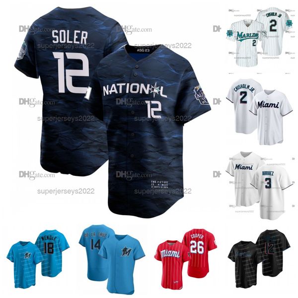miami 12 jorge soler jazz chisholm jr. marlins 2023 all-star game jersey luis arraez bryan de la cruz garrett cooper jean segura yuli gurrie, Blue;black
miami 12 jorge soler jazz chisholm jr. marlins 2023 all-star game jersey luis arraez bryan de la cruz garrett cooper jean segura yuli gurrie, Blue;black