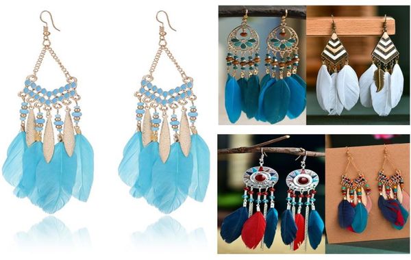 long feather earrings women large earrings black white blue fashion jewelry for women vintage tassels earrings 26 colors6556294, Silver
long feather earrings women large earrings black white blue fashion jewelry for women vintage tassels earrings 26 colors6556294, Silver