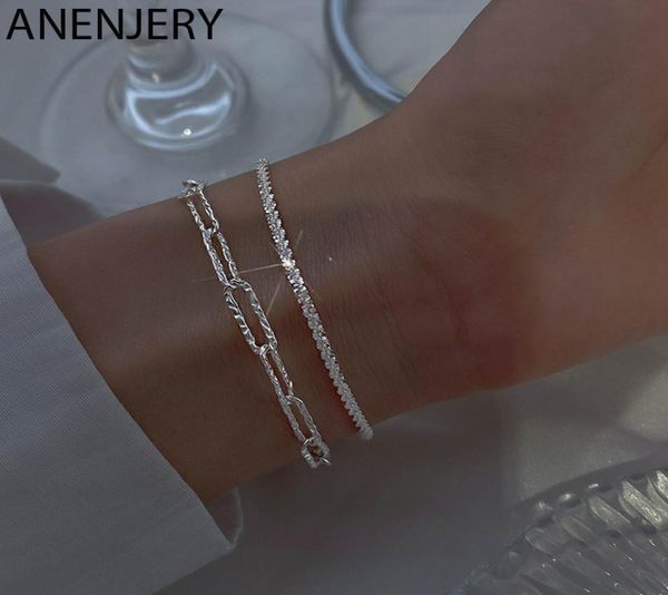 925 sterling silver shiny chain bracelet simple light luxury bracelets for women jewelry gifts6720804, Black
925 sterling silver shiny chain bracelet simple light luxury bracelets for women jewelry gifts6720804, Black
