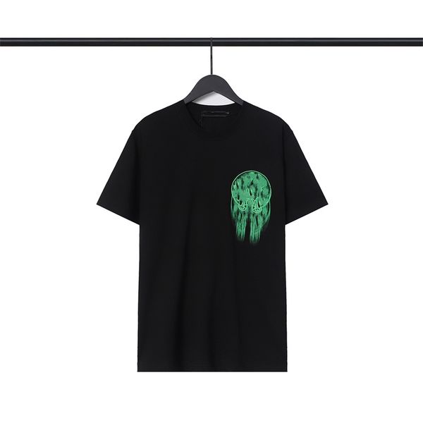 summer new men's t-shirt fashion trend designer european and american style printed personality hundred match young charm internet cele, White;black
summer new men's t-shirt fashion trend designer european and american style printed personality hundred match young charm internet cele, White;black