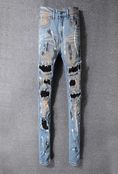 fashion22 designs brand ami clothing designer pants off road panther blac mens slim denim straight biker hole hip hop jeans7195942, Blue
fashion22 designs brand ami clothing designer pants off road panther blac mens slim denim straight biker hole hip hop jeans7195942, Blue