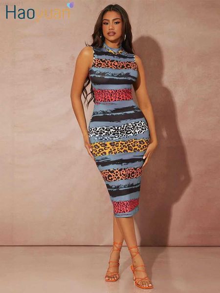 urban dresses haoyuan leopard print splicing bodycon dress night club party wear sleeveless birthday midi dresses women summer clothes l2307, White;black
urban dresses haoyuan leopard print splicing bodycon dress night club party wear sleeveless birthday midi dresses women summer clothes l2307, White;black