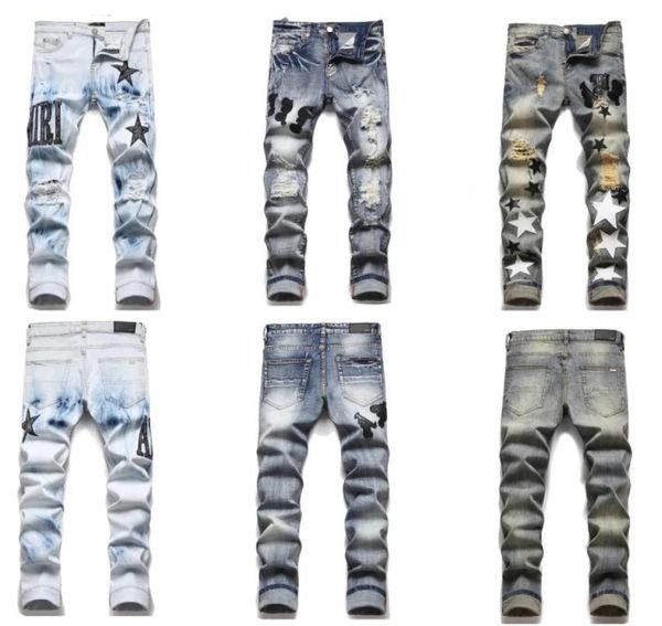 mens designer jeans slim patchwork paige jeans denim stars pattern design pants letters torn tattered knee denim trouser classic p2867726, Blue
mens designer jeans slim patchwork paige jeans denim stars pattern design pants letters torn tattered knee denim trouser classic p2867726, Blue