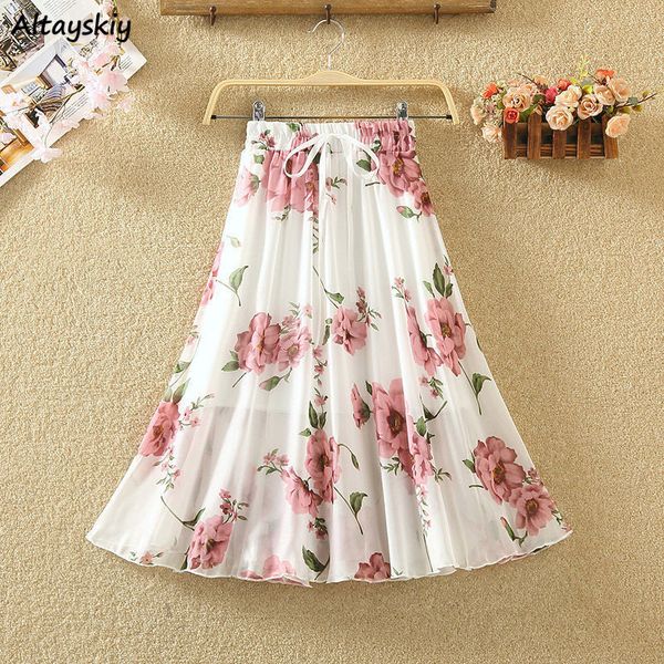 skirts chiffon floral printed skirts women summer a-line elegant retro all-match stylish ladies ruffles lace up bow sweet elastic waist 2307, Black
skirts chiffon floral printed skirts women summer a-line elegant retro all-match stylish ladies ruffles lace up bow sweet elastic waist 2307, Black