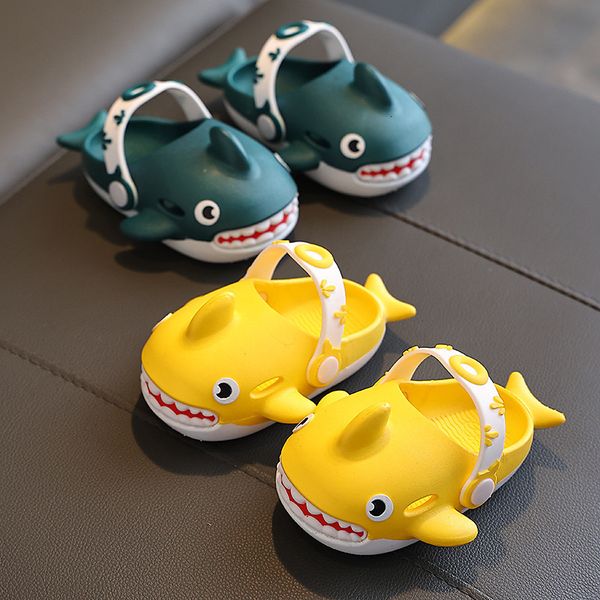 slipper little yellow cartoon shark cute children' hole slippers for girls summer non-slip baby boys kids fashion beach shoes flat 230, Black;grey
slipper little yellow cartoon shark cute children' hole slippers for girls summer non-slip baby boys kids fashion beach shoes flat 230, Black;grey