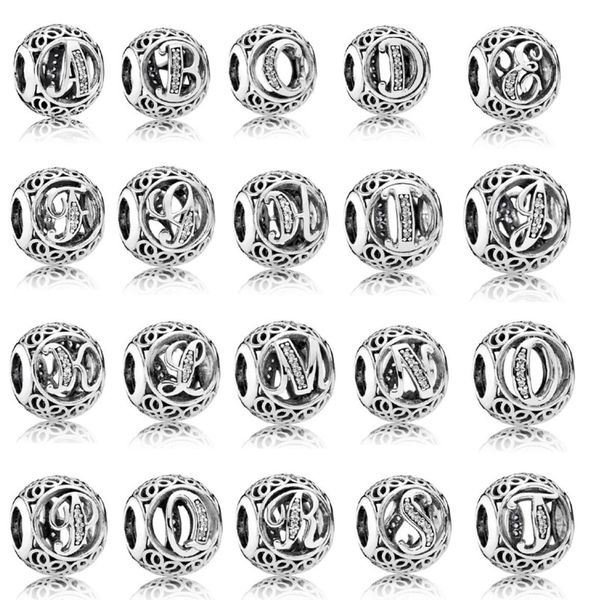 925 sterling silver initial alphabet letter az bead with cz ball charm fit original pandora charms bracelet for women diy jewelry8750416, Black
925 sterling silver initial alphabet letter az bead with cz ball charm fit original pandora charms bracelet for women diy jewelry8750416, Black