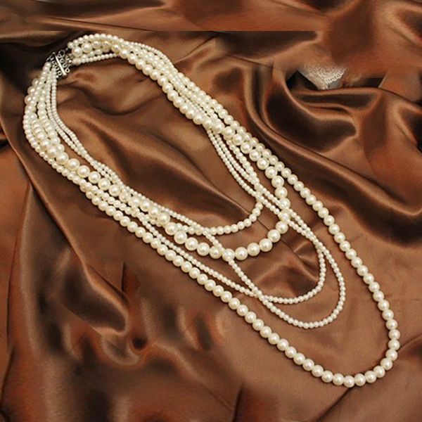 strands strings korea fashion 5 layers long sweater chain necklace for women party pearls jewelry collares de moda 230710, Black
strands strings korea fashion 5 layers long sweater chain necklace for women party pearls jewelry collares de moda 230710, Black