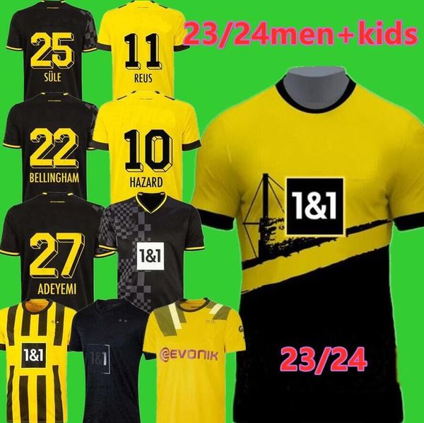 22 23 24 soccer jerseys borussia haaland kamara haller 2023 2024 home away ootball shirt reus bellingham hummels reyna brandt dortmund men k, Black;yellow
22 23 24 soccer jerseys borussia haaland kamara haller 2023 2024 home away ootball shirt reus bellingham hummels reyna brandt dortmund men k, Black;yellow