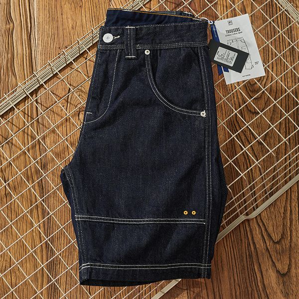 men's jeans summer american retro heavyweight primary color denim shorts fashion washed make old straight casual 5points pants 230710, Blue
men's jeans summer american retro heavyweight primary color denim shorts fashion washed make old straight casual 5points pants 230710, Blue