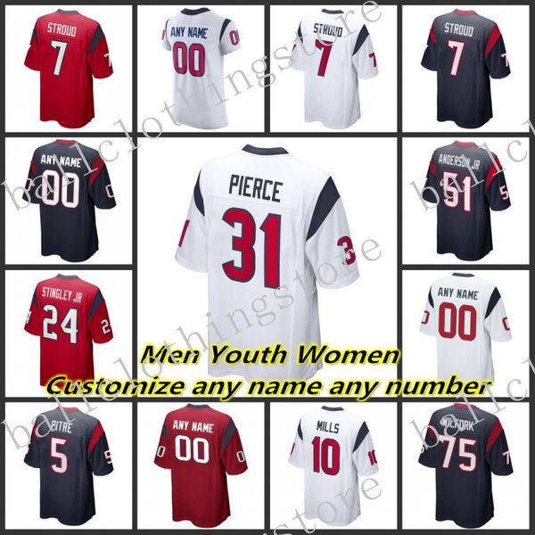 dzr custom women youth mens american football jerseys 7 stroud 10 mills 31 pierce 13 cooks 55 hughes 28 burkhead 12 collins 83 howard sports, Black;red
dzr custom women youth mens american football jerseys 7 stroud 10 mills 31 pierce 13 cooks 55 hughes 28 burkhead 12 collins 83 howard sports, Black;red