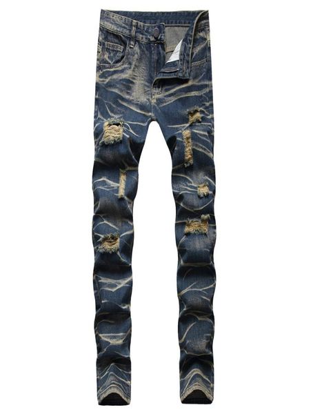 men ripped slim fit jeans hole destroyed skinny straight leg washed frayed motocycle denim pants hip hop stretch biker men039s 1650703, Blue
men ripped slim fit jeans hole destroyed skinny straight leg washed frayed motocycle denim pants hip hop stretch biker men039s 1650703, Blue