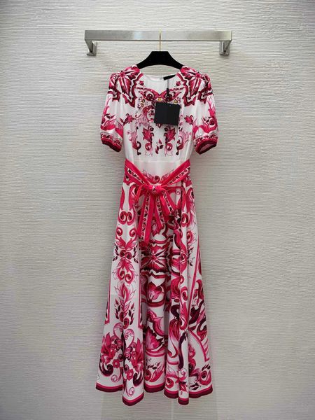 23ss summer dresses women dress womens designer clothing mayolika floral print with diamonds chest and slim bubble sleeves waist women cloth, Black;gray
23ss summer dresses women dress womens designer clothing mayolika floral print with diamonds chest and slim bubble sleeves waist women cloth, Black;gray