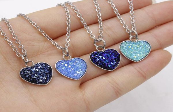 16colors fashion women039s heart crystals gem resin druzy stainless steel pendant necklace jewelry gift pendant necklace4625149, Silver
16colors fashion women039s heart crystals gem resin druzy stainless steel pendant necklace jewelry gift pendant necklace4625149, Silver