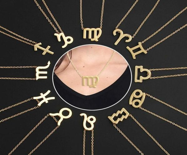 gold silver stainless steel zodiac sign neckless 12 constellation pendant necklace women gold chain necklace men jewelry gift4665435
gold silver stainless steel zodiac sign neckless 12 constellation pendant necklace women gold chain necklace men jewelry gift4665435