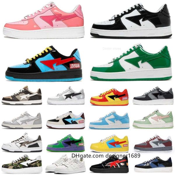bapestas stas casual shoes sk8 sta designer womens mens shoe patent leather black color camo combo pink abc camos blue grey orange green sne
bapestas stas casual shoes sk8 sta designer womens mens shoe patent leather black color camo combo pink abc camos blue grey orange green sne