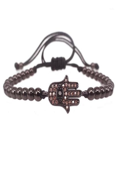charm bracelets fashion men hamsa braceletblack round beads pave setting champagne cz connector braiding macrame bracelet for m8551740, Golden;silver
charm bracelets fashion men hamsa braceletblack round beads pave setting champagne cz connector braiding macrame bracelet for m8551740, Golden;silver