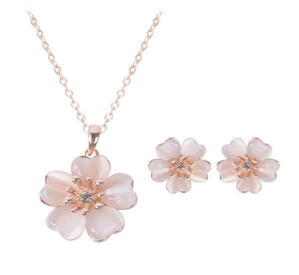 2016 summer european and american fashion new small fresh flower necklace earrings two piece opal jewelry set female love5764298, Silver
2016 summer european and american fashion new small fresh flower necklace earrings two piece opal jewelry set female love5764298, Silver