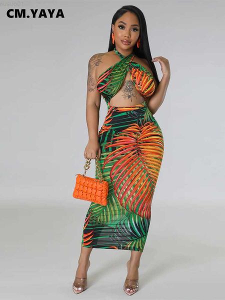 urban dresses cm.yaya women beach leaf print halter cross neck backless maxi long dress 2023 fashion club evening party dresses vestidos l23, White;black
urban dresses cm.yaya women beach leaf print halter cross neck backless maxi long dress 2023 fashion club evening party dresses vestidos l23, White;black