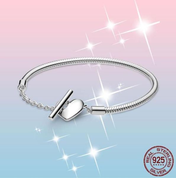femme bracelet 925 sterling silver moments heart t-bar chain bangle for women fine jewelry gift pulseira with original box1957271, Golden;silver
femme bracelet 925 sterling silver moments heart t-bar chain bangle for women fine jewelry gift pulseira with original box1957271, Golden;silver