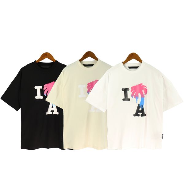 menpalmclothingdesigner angellst shirt meni lovecoconut monogram print with loose short sleeves, White;black
menpalmclothingdesigner angellst shirt meni lovecoconut monogram print with loose short sleeves, White;black