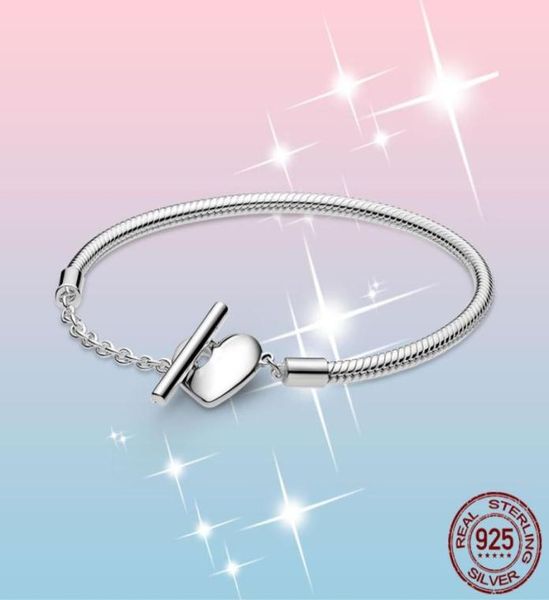 femme bracelet 925 sterling silver moments heart t-bar chain bangle for women fine jewelry gift pulseira with original box4501546, Golden;silver
femme bracelet 925 sterling silver moments heart t-bar chain bangle for women fine jewelry gift pulseira with original box4501546, Golden;silver