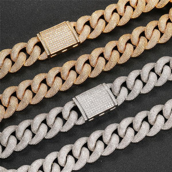 25mm full diamond cuban chain gold silver plated clavicle cuban link chain men's zircon necklace
25mm full diamond cuban chain gold silver plated clavicle cuban link chain men's zircon necklace