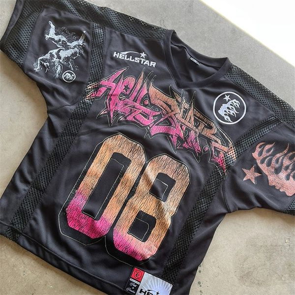 women s t shirt hellstar oversized with mesh stitching printed high street jersey black and white men s 230711
women s t shirt hellstar oversized with mesh stitching printed high street jersey black and white men s 230711