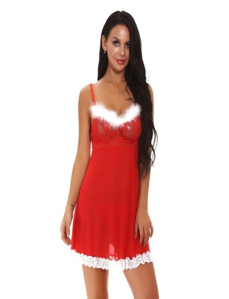 women christmas holiday red mesh babydoll lingerie with white fuzzy trim over bustline and lace hem details 2pcs set with panty se3566561, Black;red
women christmas holiday red mesh babydoll lingerie with white fuzzy trim over bustline and lace hem details 2pcs set with panty se3566561, Black;red