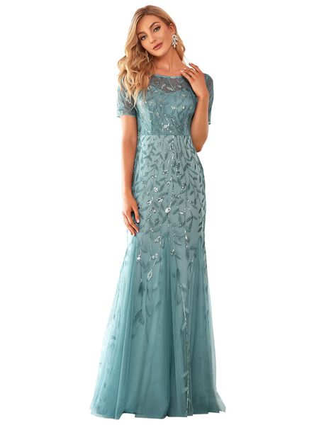 long sweety formal evening dresses sequins mermaid short sleeve tulle scoop plus size prom party gowns 27, Black;red
long sweety formal evening dresses sequins mermaid short sleeve tulle scoop plus size prom party gowns 27, Black;red