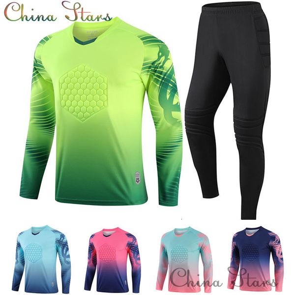 men's tracksuits men's football training goalkeeper uniform men goalie soccer jersey set doorkeepers long sleeve protective sponge, Gray
men's tracksuits men's football training goalkeeper uniform men goalie soccer jersey set doorkeepers long sleeve protective sponge, Gray