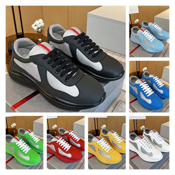 designer casual shoes america cup sneakers men women patent leather brand triangle standard mesh mesh lace-up outdoor runner trainer sport s, Black
designer casual shoes america cup sneakers men women patent leather brand triangle standard mesh mesh lace-up outdoor runner trainer sport s, Black
