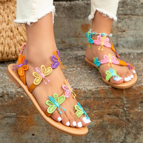sandals summer flat colorful butterfly decorated beach outdoor women s shoes for women 230711, Black
sandals summer flat colorful butterfly decorated beach outdoor women s shoes for women 230711, Black