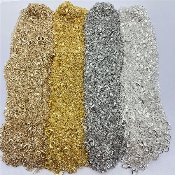 chains wholesale 2mm stainless steel chain rope 45 5cm lobster clasp diy jewelry making necklace accessories 100 pcs 230710, Silver
chains wholesale 2mm stainless steel chain rope 45 5cm lobster clasp diy jewelry making necklace accessories 100 pcs 230710, Silver