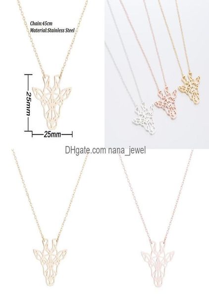 pendant necklaces fashion jewelry gift for women men nanajewel stylish stainless steel hollow giraffe necklace geometric origami 5133749, Silver
pendant necklaces fashion jewelry gift for women men nanajewel stylish stainless steel hollow giraffe necklace geometric origami 5133749, Silver