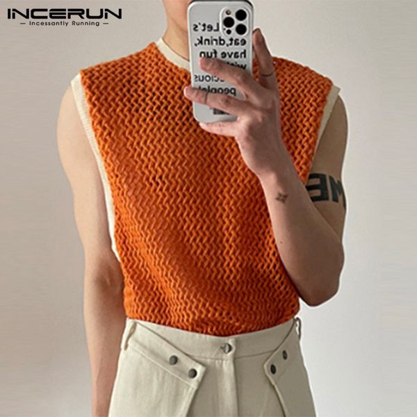 men tank 2023 men patchwork mesh transparent lace streetwear o neck sleeveless vests fashion clothing 5xl incerun 7 230711, White;black
men tank 2023 men patchwork mesh transparent lace streetwear o neck sleeveless vests fashion clothing 5xl incerun 7 230711, White;black