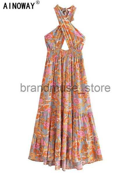 basic casual dresses vintage chic women floral print halter sleeveless backless beach bohemian maxi dress ladies rayon boho dresses robe j23, Black;gray
basic casual dresses vintage chic women floral print halter sleeveless backless beach bohemian maxi dress ladies rayon boho dresses robe j23, Black;gray