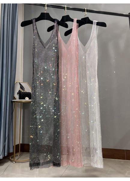 basic casual dresses summer party dress deep v-neck long mesh thin sparkling club women's wear 230710, Black;gray
basic casual dresses summer party dress deep v-neck long mesh thin sparkling club women's wear 230710, Black;gray