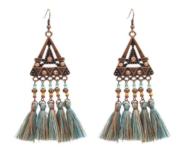 ethnic resin beads cotton thread long tassel drop earrings for women boho wedding party jewelry7413583, Silver
ethnic resin beads cotton thread long tassel drop earrings for women boho wedding party jewelry7413583, Silver