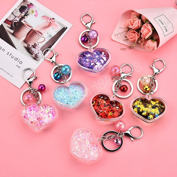 fashion sequins heart keychain for women pendant transparent quicksand sequin key chain mobile phone bag car pendant keychain, Silver
fashion sequins heart keychain for women pendant transparent quicksand sequin key chain mobile phone bag car pendant keychain, Silver